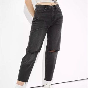 AE Relaxed Distressed Mom Jeans